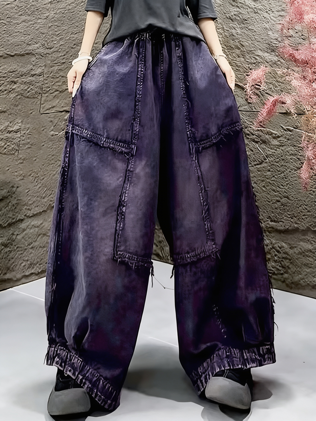 Pantalones Anchos Para Mujer | Cordón Ajustable · SeemSeem