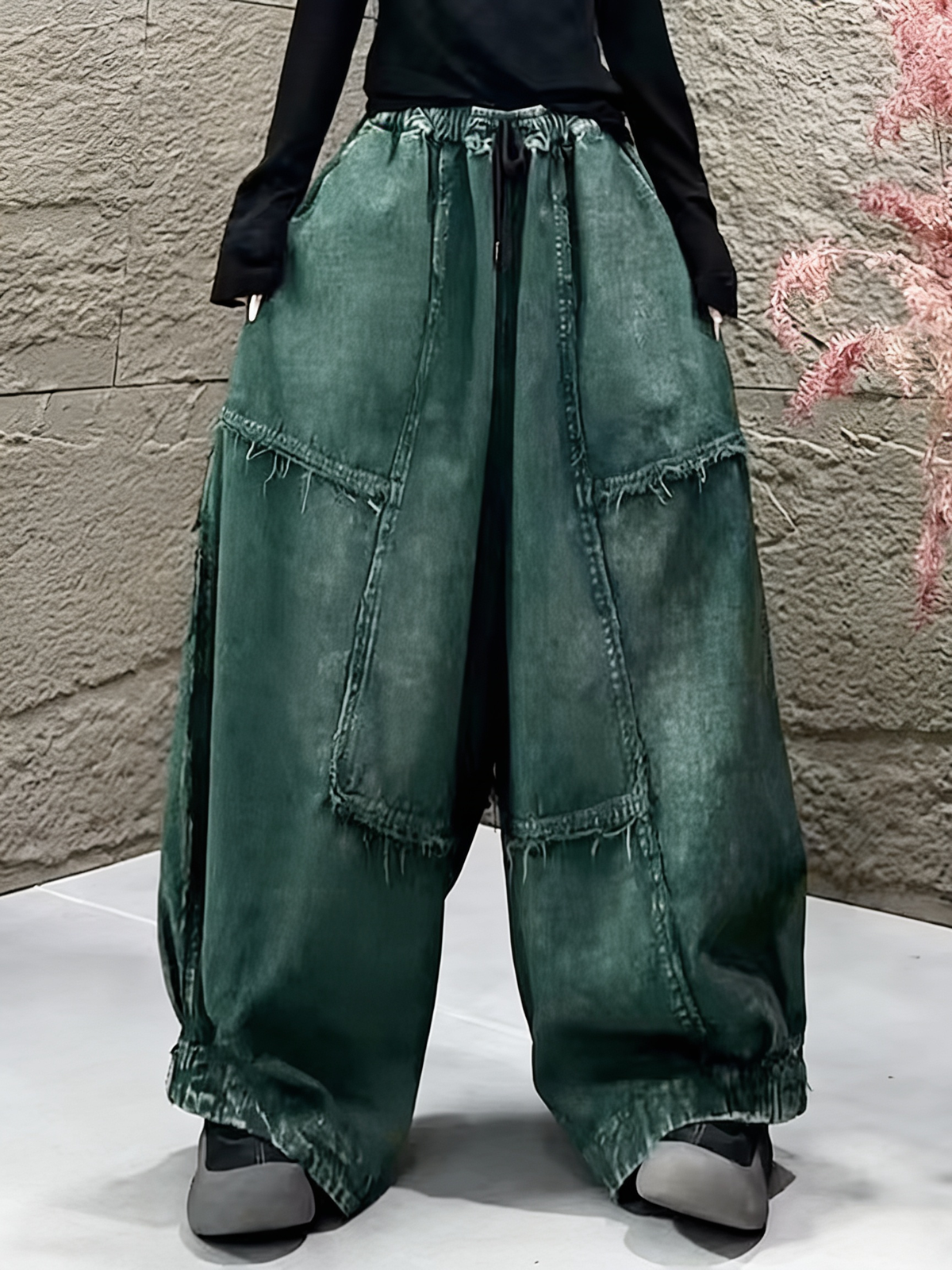 Pantalones Anchos Para Mujer | Cordón Ajustable · SeemSeem