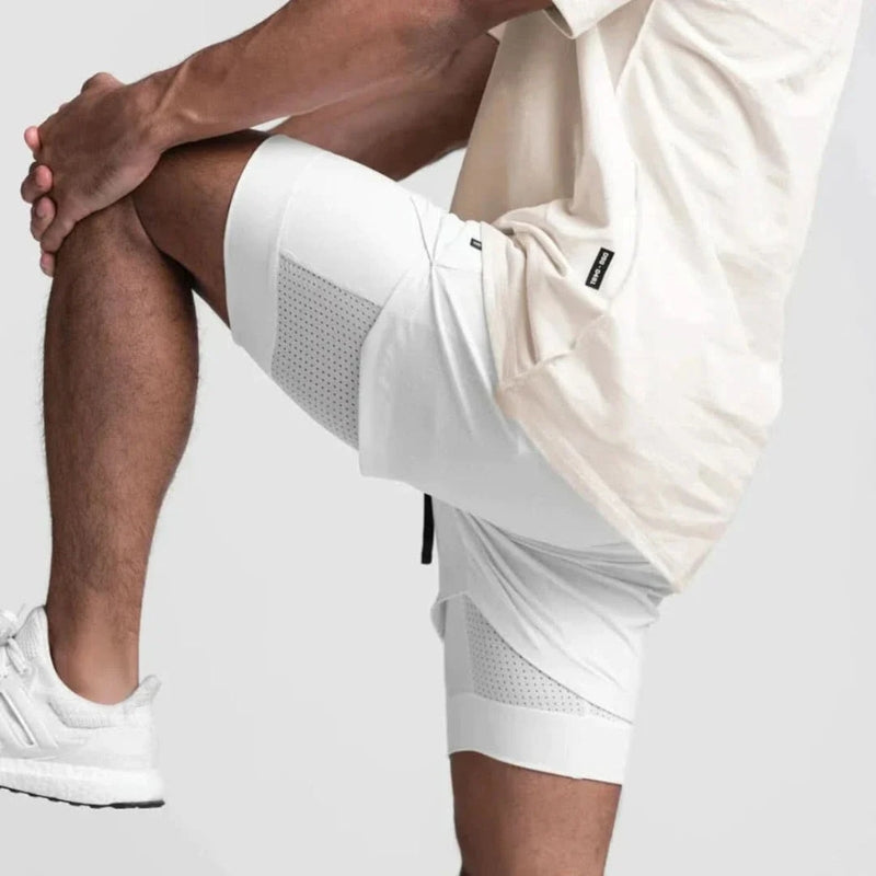 Pantalones Cortos Deportivos Hombre | 2 En 1 · SeemSeem