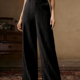 Pantalones De Pierna Ancha Para Mujer | Tiro Alto