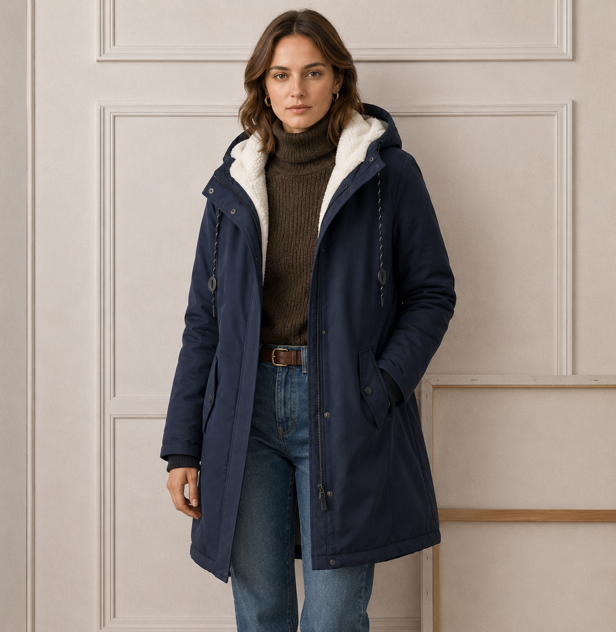 Parka Con Capucha Para Mujer | Forro Borreguito · SeemSeem