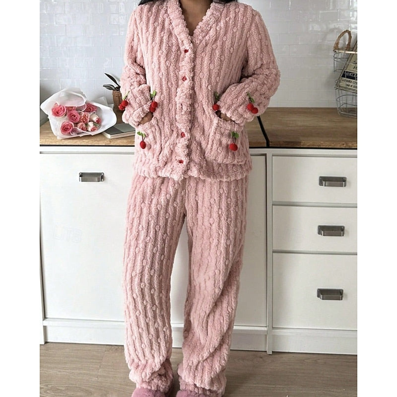 Pijama Clásico Para Mujer | Forro Polar · SeemSeem