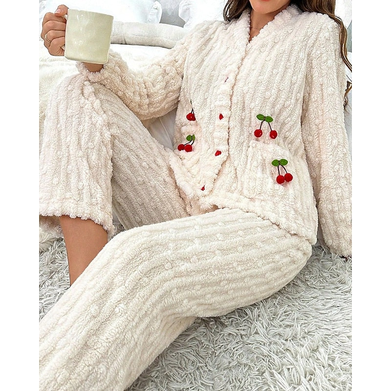 Pijama Clásico Para Mujer | Forro Polar · SeemSeem