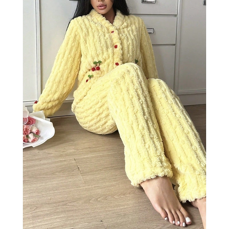 Pijama Clásico Para Mujer | Forro Polar · SeemSeem