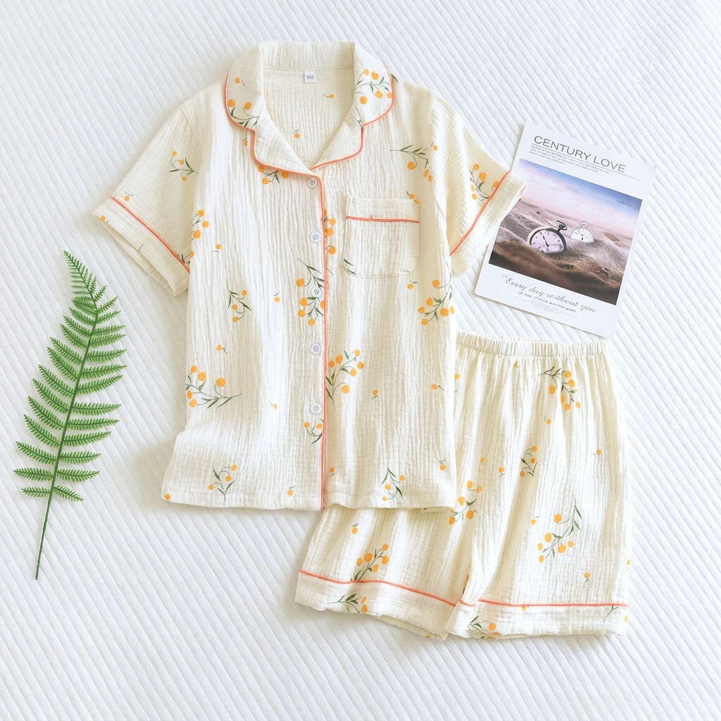 Pijama Corto Para Mujer | Estampado Frutas · SeemSeem