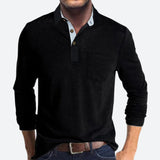 Polo Clásico Para Hombre | Bolsillo Frontal