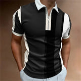 Polo Con Cremallera Para Hombre | Manga Corta