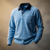 Polo De Manga Larga Para Hombre | Pana