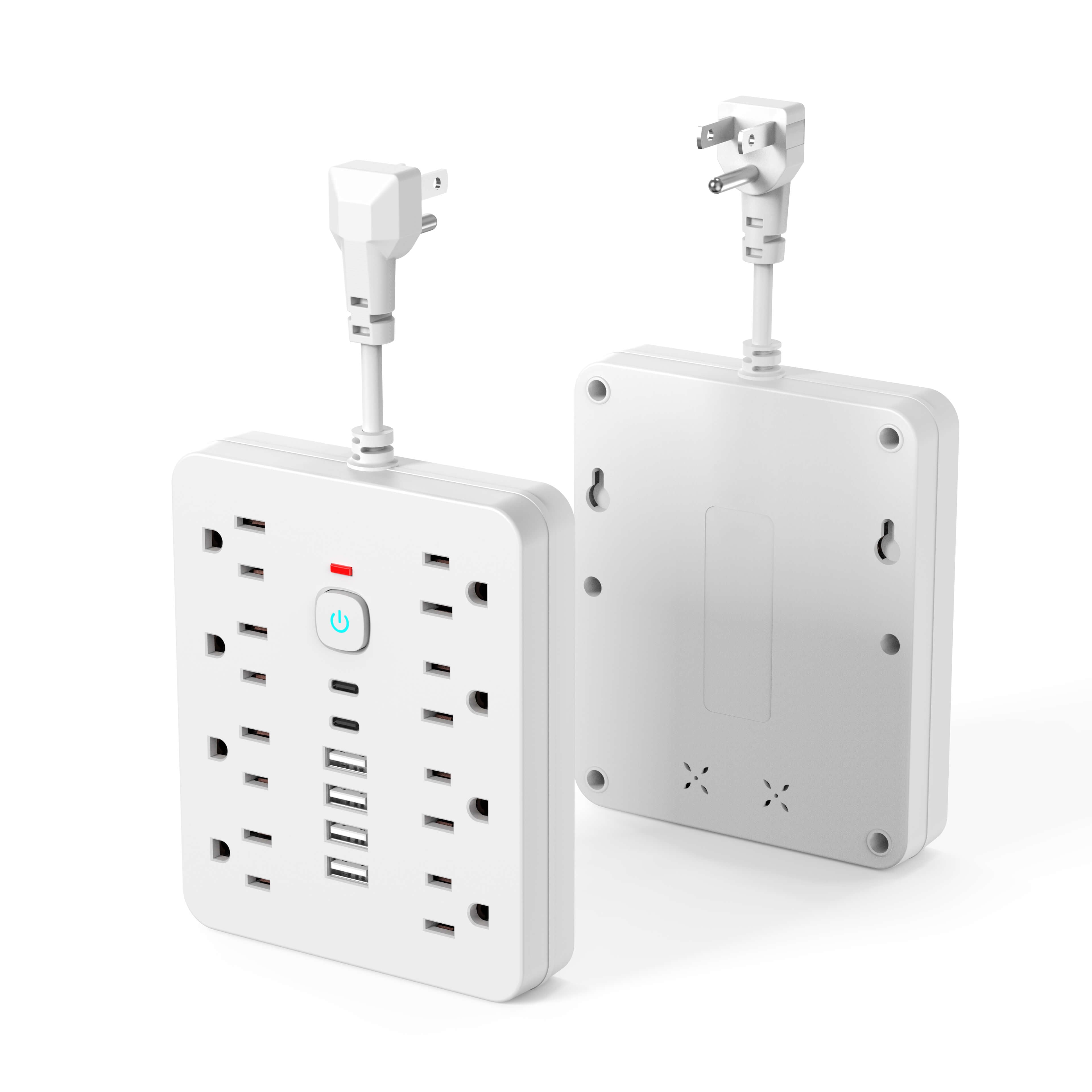 Regleta De Enchufes Montada En Pared | Puertos USB · SeemSeem