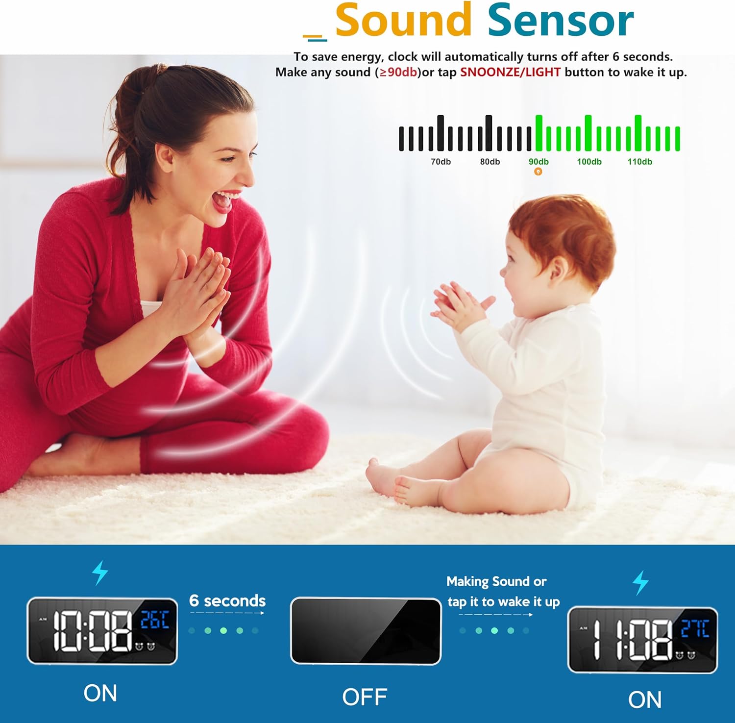 Reloj Digital Calendario | Control Remoto · SeemSeem