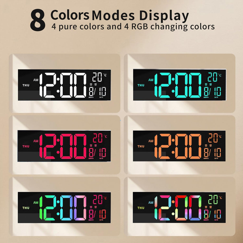 Reloj Digital De Pared | Pantalla LED · SeemSeem