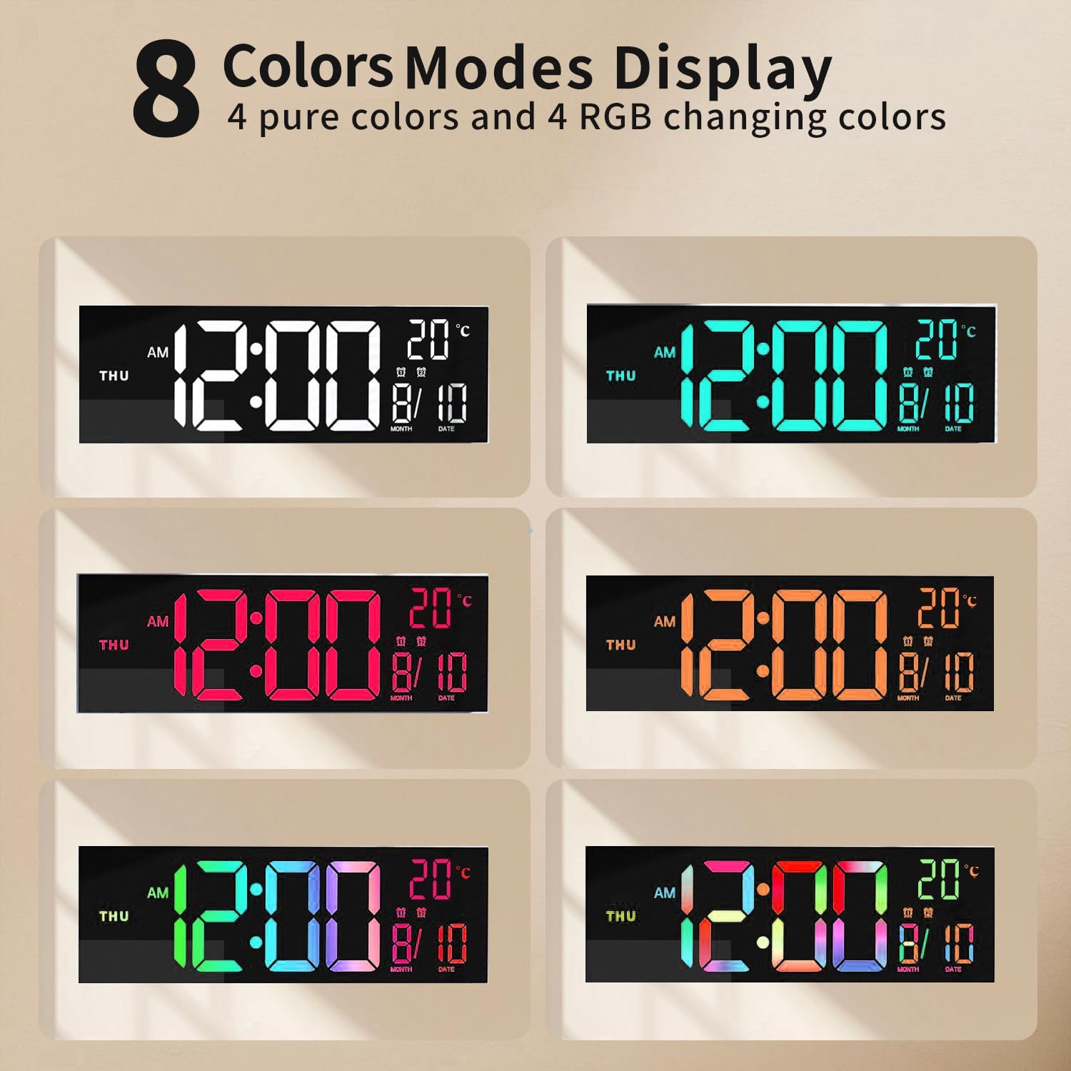 Reloj Digital De Pared | Pantalla LED · SeemSeem