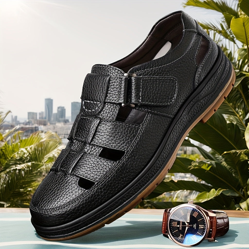 Sandalias Cerradas De Piel Para Hombre | Transpirables · SeemSeem