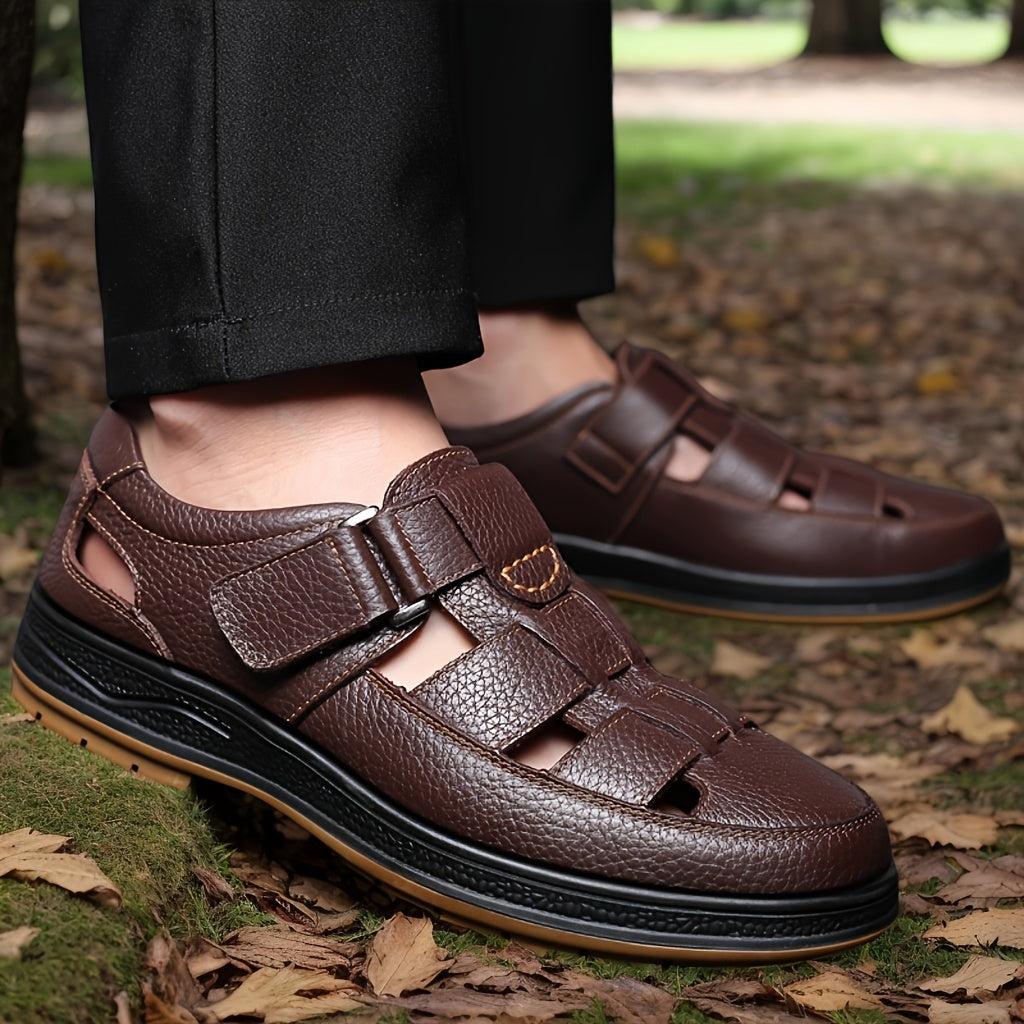 Sandalias Cerradas De Piel Para Hombre | Transpirables · SeemSeem