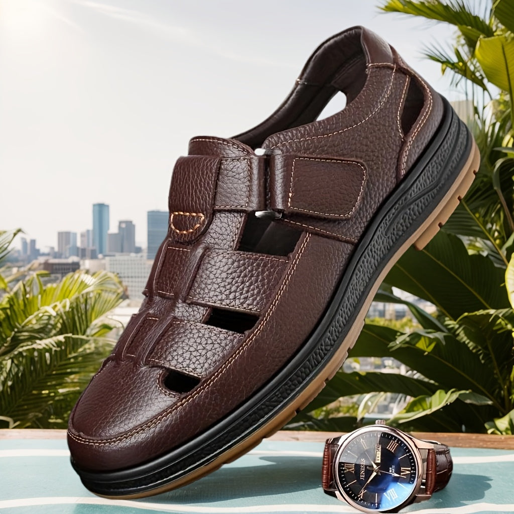 Sandalias Cerradas De Piel Para Hombre | Transpirables · SeemSeem