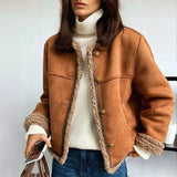 Chaqueta Oversized Para Mujer | Borrego