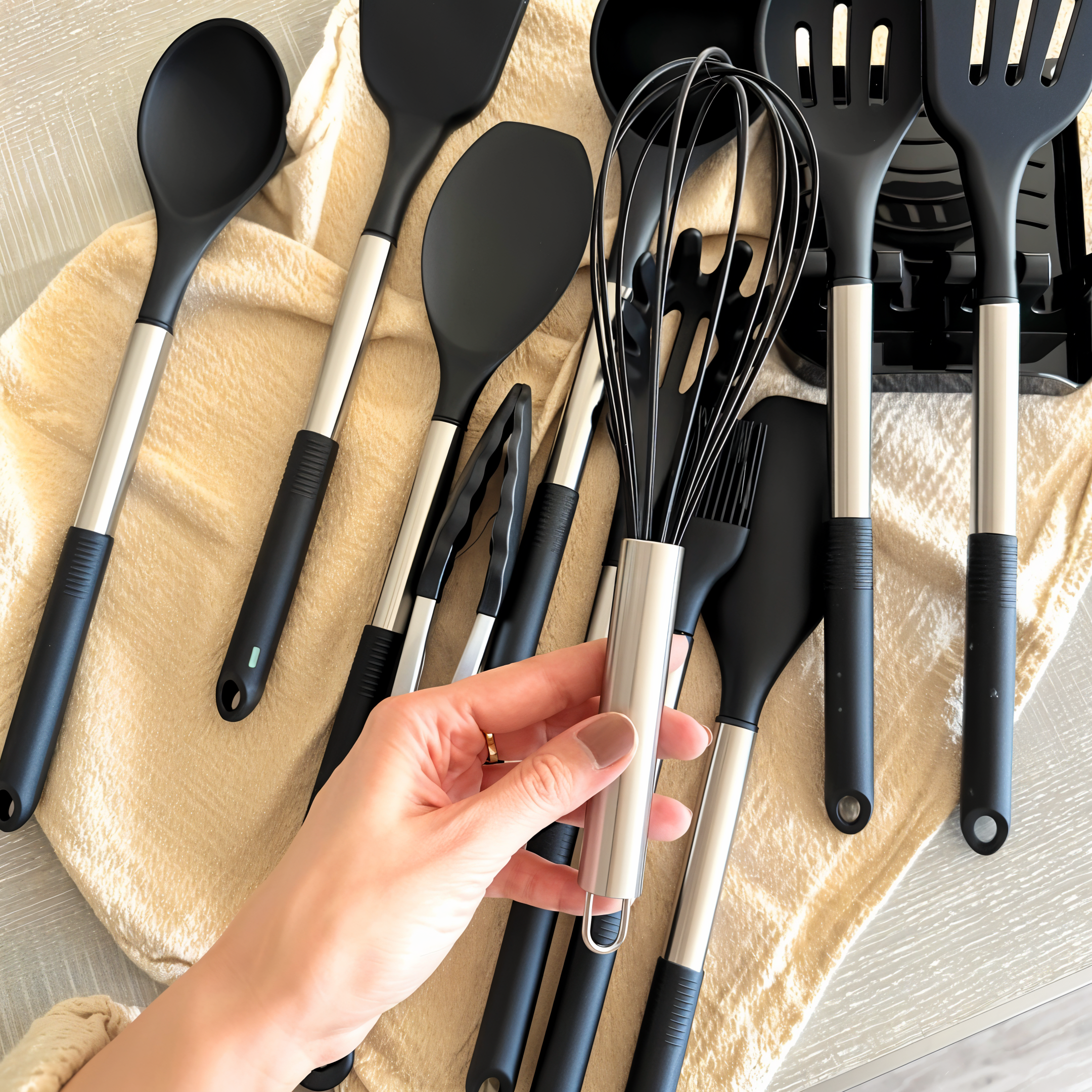 Set De Utensilios De Cocina | Con Soporte · SeemSeem