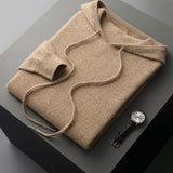 Jersey De Punto Con Capucha Para Hombre | Cuello Acanalado