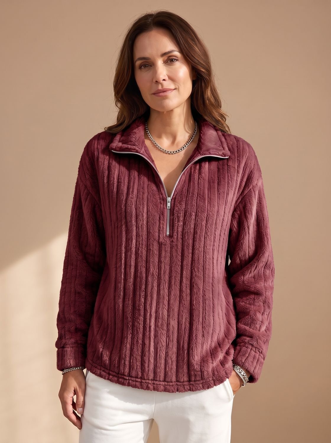 Sudadera Media Cremallera Para Mujer | Forro Polar · SeemSeem