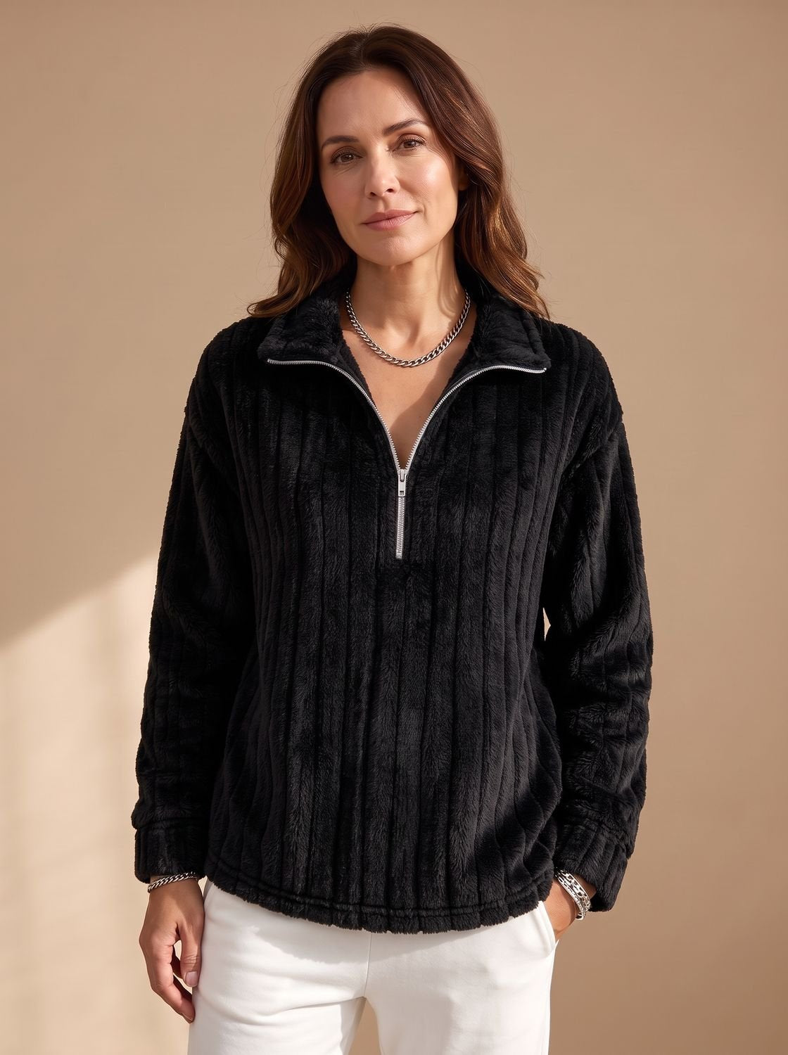 Sudadera Media Cremallera Para Mujer | Forro Polar · SeemSeem