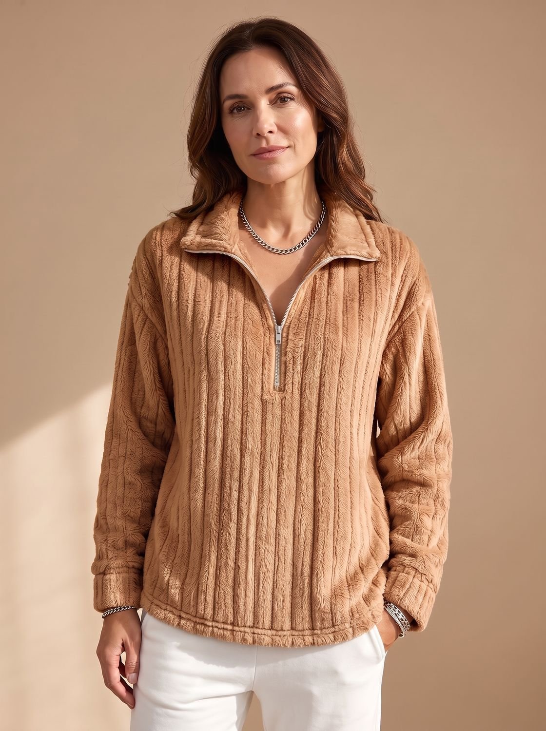 Sudadera Media Cremallera Para Mujer | Forro Polar · SeemSeem