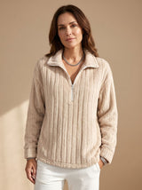 Sudadera Media Cremallera Para Mujer | Cuello Alto