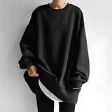Sudadera Oversized Para Mujer | Cuello Redondo