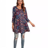 Túnica Boho Para Mujer | Estampado Mandala