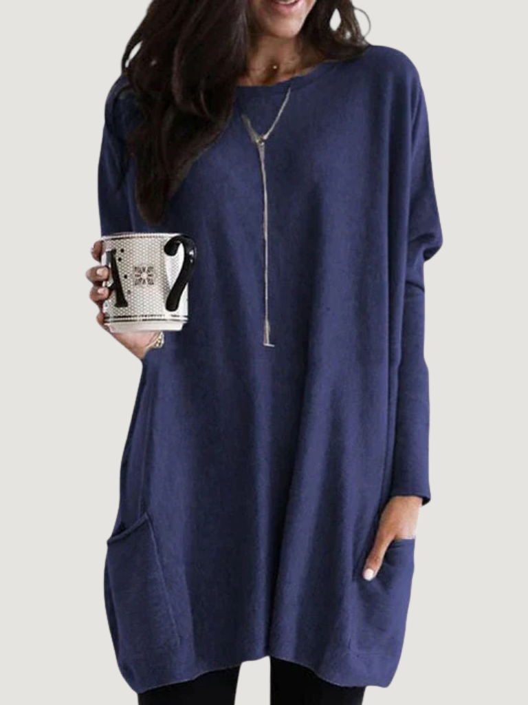 Túnica Oversized Para Mujer | Con Bolsillos · SeemSeem