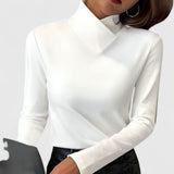 Top De Cuello Alto Para Mujer | Manga Larga