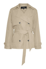 Trench Corto Para Mujer | Cruzado