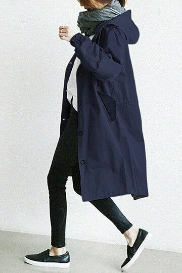 Trench Oversized Para Mujer | Con Capucha · SeemSeem