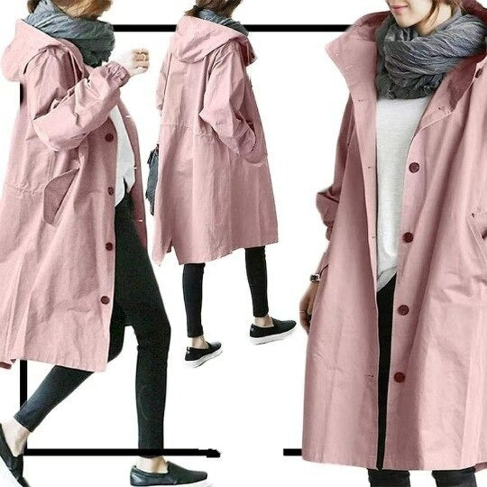 Trench Oversized Para Mujer | Con Capucha · SeemSeem