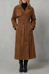 Trench Para Mujer | Ante Con Cinturón