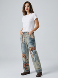 Vaqueros Anchos Para Mujer | Estampado Ositos · SeemSeem