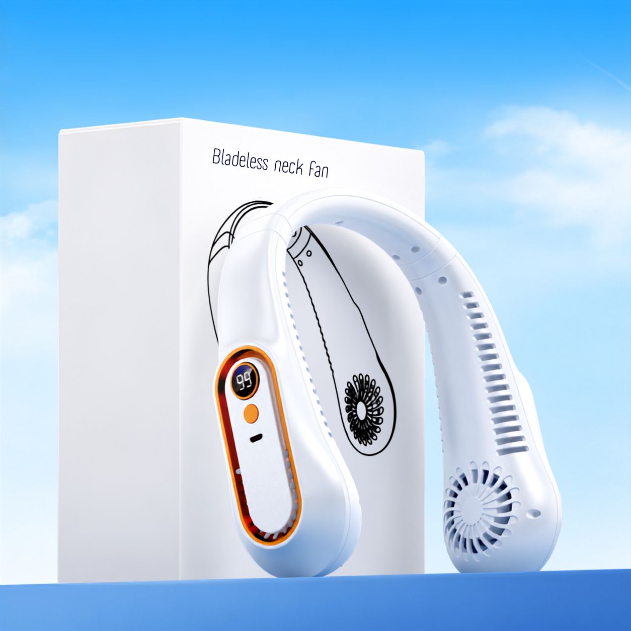 Ventilador De Cuello Portátil | Recargable Por USB