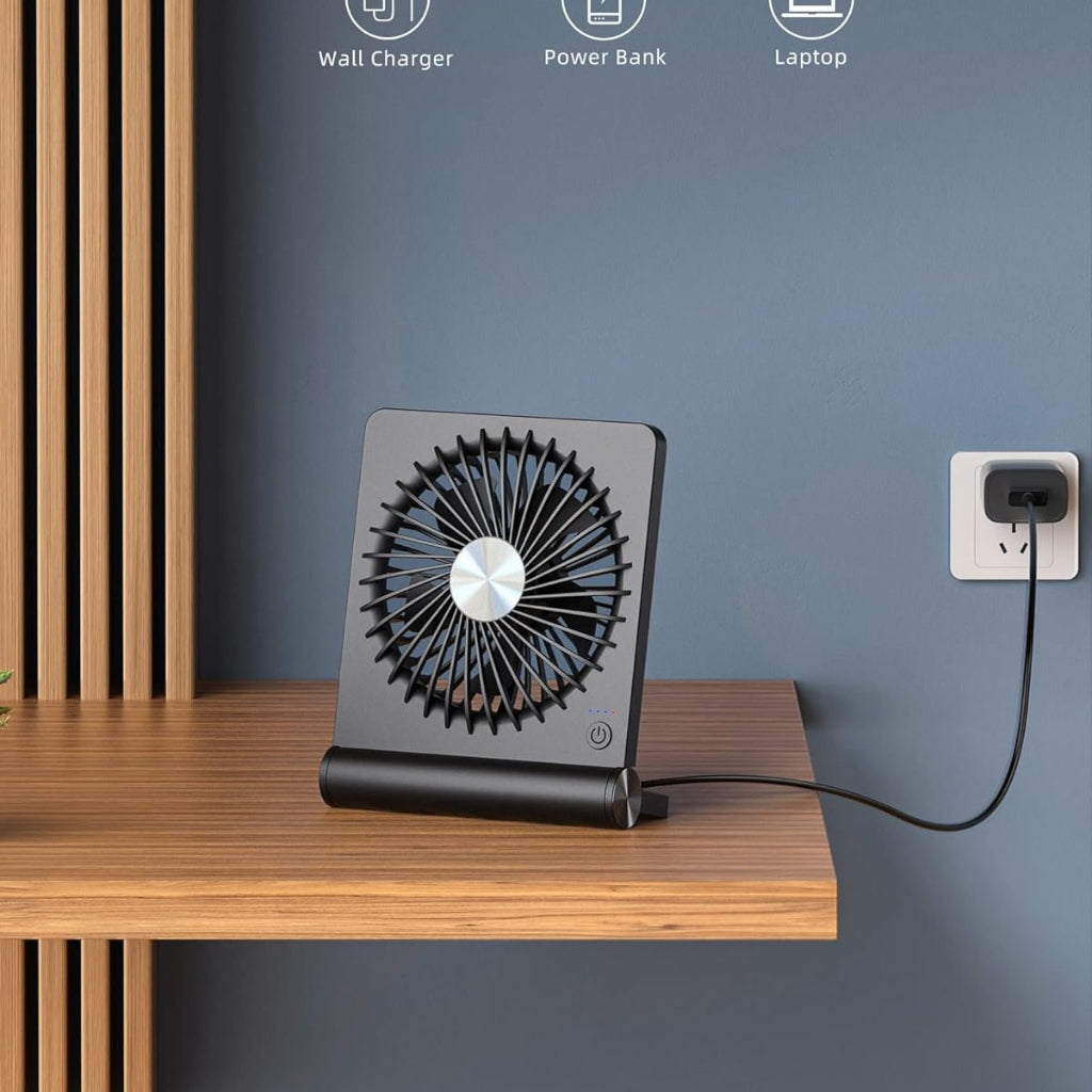 Ventilador De Mesa Portátil | Recargable Por USB · SeemSeem