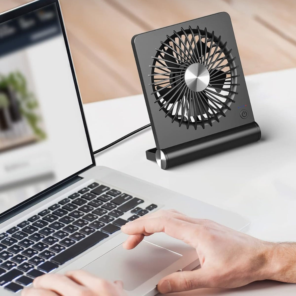 Ventilador De Mesa Portátil | Recargable Por USB · SeemSeem