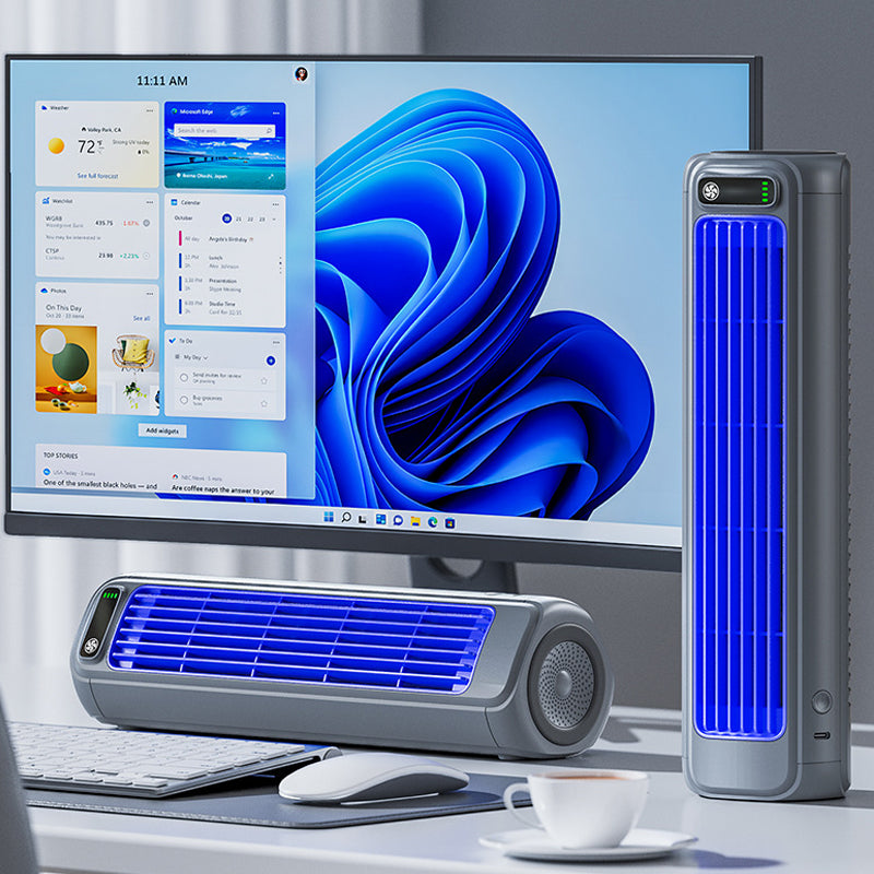 Ventilador De Torre Portátil | Recargable Por USB · SeemSeem