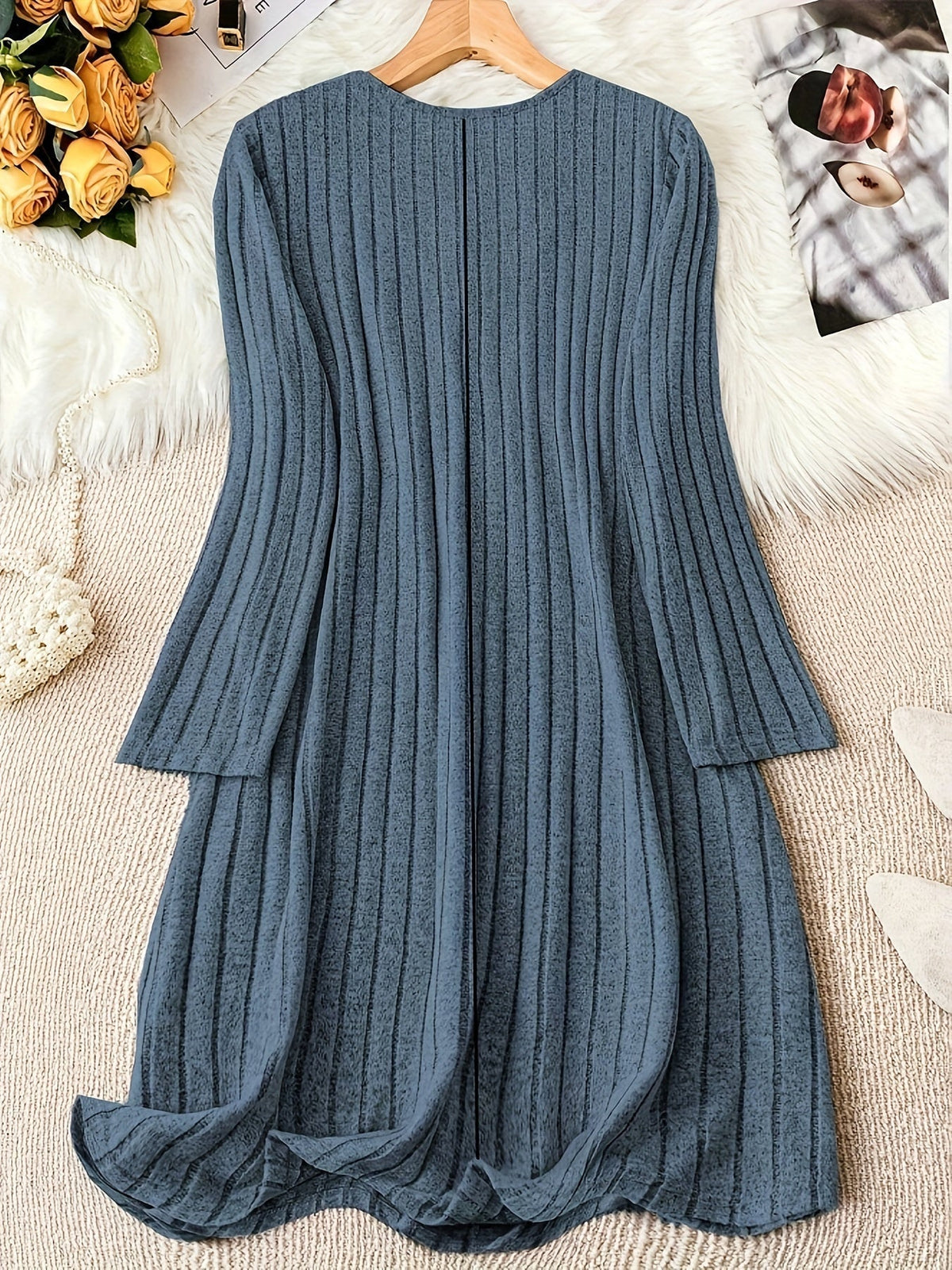 Vestido Con Cuello En V Para Mujer | Botones Frontales · SeemSeem