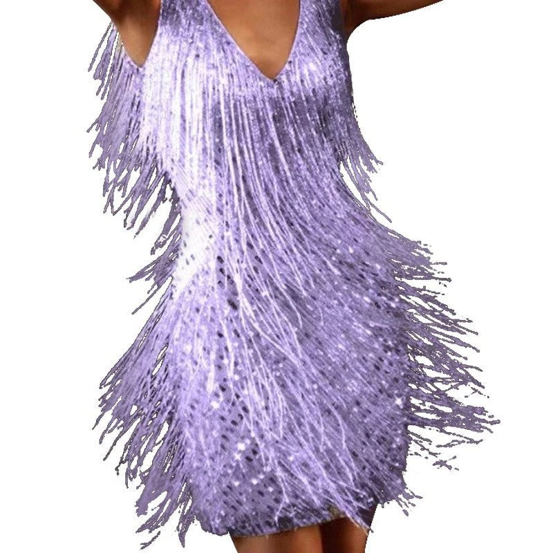 Vestido Con Lentejuelas Para Mujer | Flecos · SeemSeem