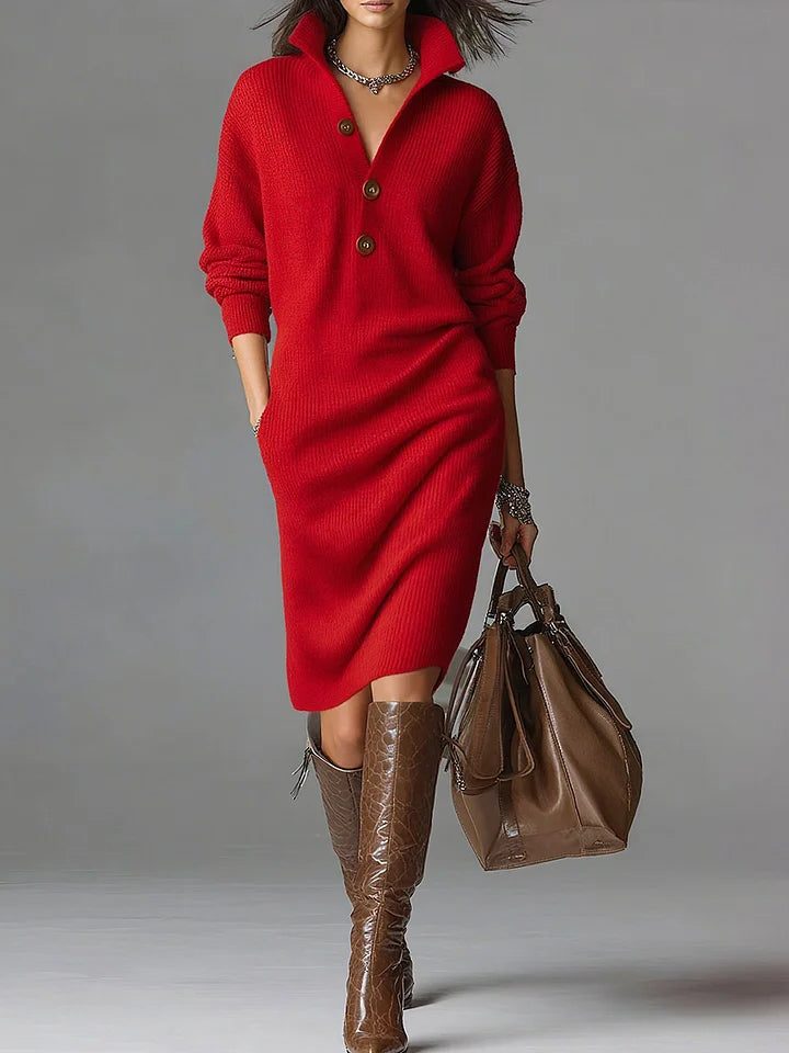 Vestido De Punto Para Mujer | Con Botones · SeemSeem