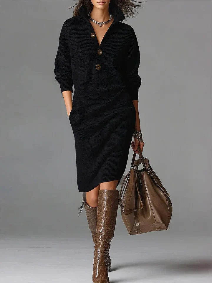 Vestido De Punto Para Mujer | Con Botones · SeemSeem