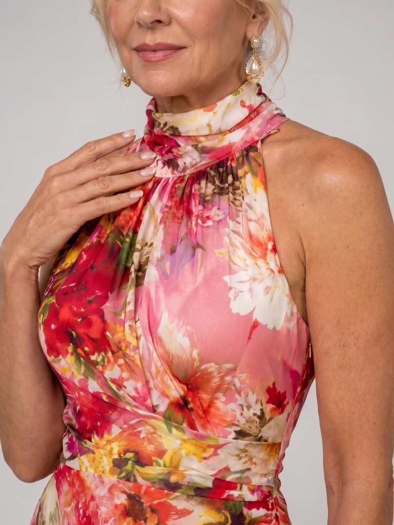 Vestido Halter Para Mujer | Estampado Floral · SeemSeem