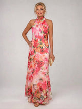 Vestido Halter Para Mujer | Estampado Floral