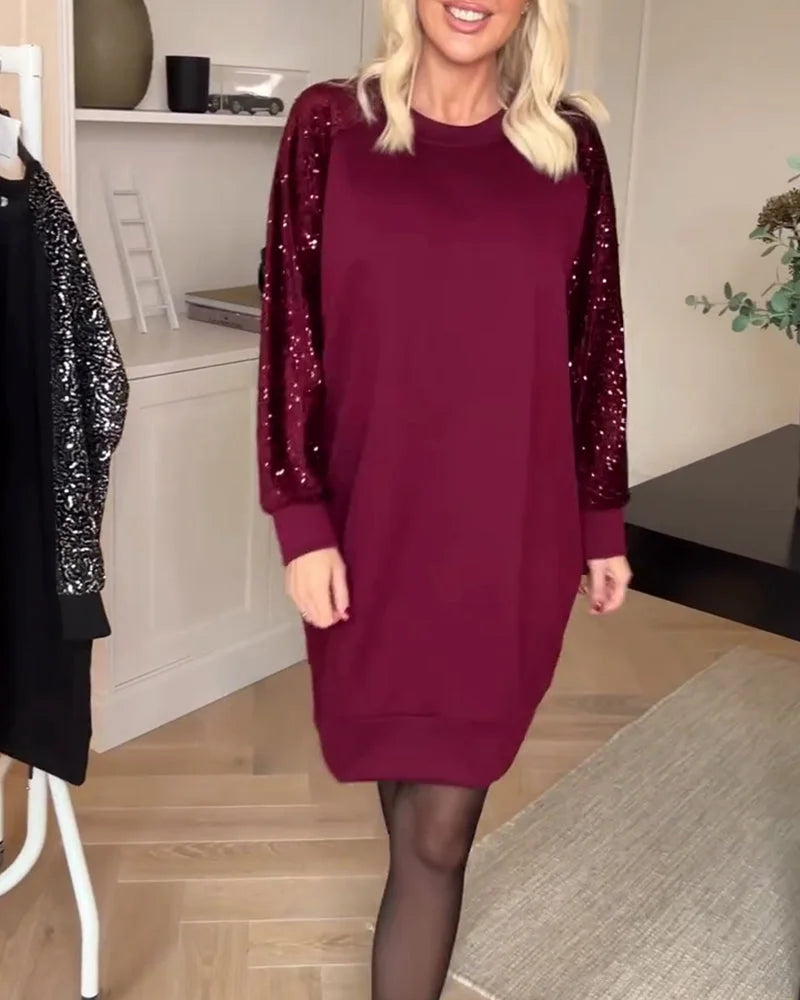 Vestido Sudadera Para Mujer | Mangas Lentejuelas · SeemSeem
