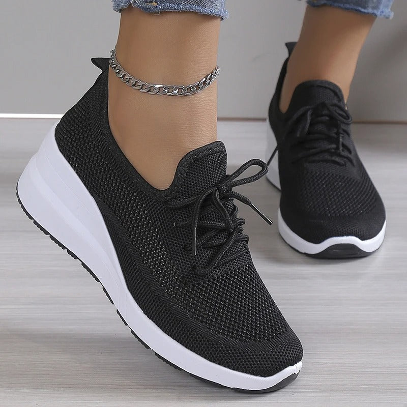Zapatillas Con Cordones Para Mujer | Malla Transpirable · SeemSeem