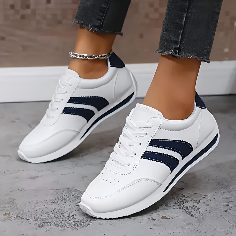 Zapatillas Con Cordones Para Mujer | Rayas Laterales · SeemSeem