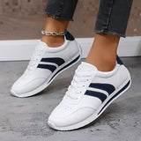 Zapatillas Con Cordones Para Mujer | Rayas Laterales