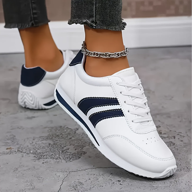 Zapatillas Con Cordones Para Mujer | Rayas Laterales · SeemSeem